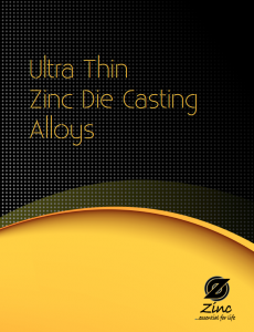 Ultra Thin Zinc Die Casting Alloys Brochure